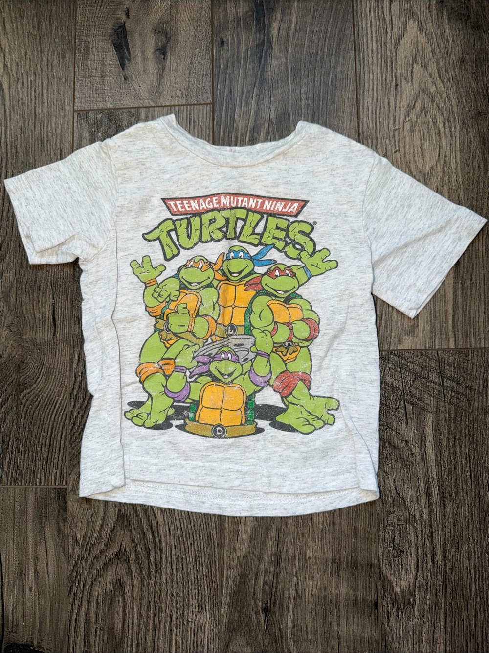 Nickelodeon Teenage Mutant Ninja Turtles Light Gray Graphic Tee
